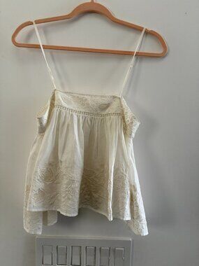 Flannel brand camisole top in white size 0